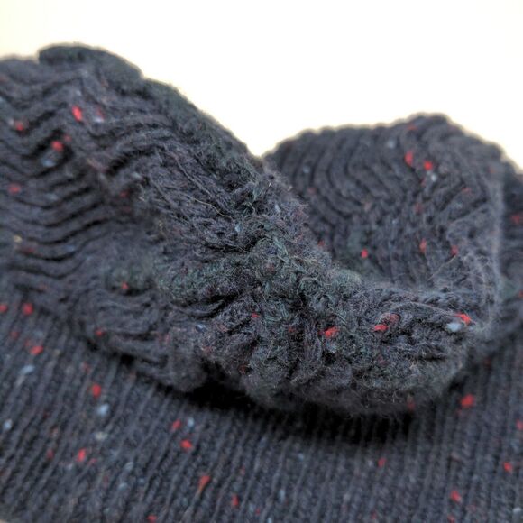 NEXT Men's Knit Beanie Hat Blue One Size Acrylic Wool Blend Patch Logo - Picture 11 of 11